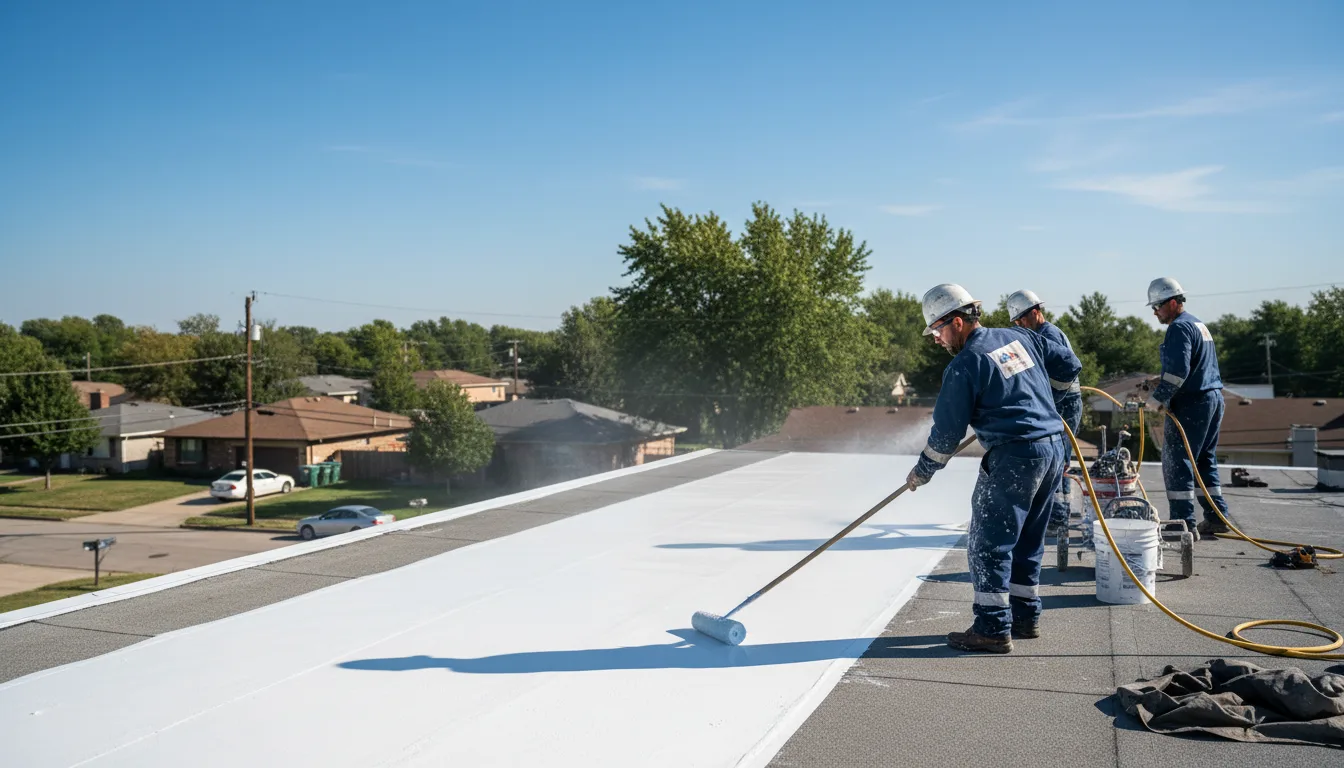 Commercial roof coating in Dearborn, MO near me